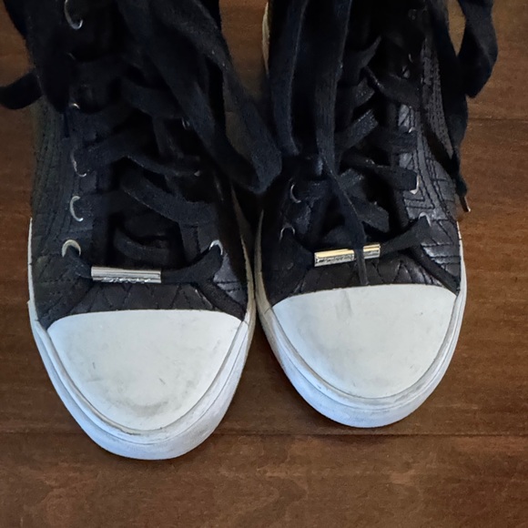 DKNY Black Wedge High-Top Women's 7 Sneaker - Picture 5 of 9